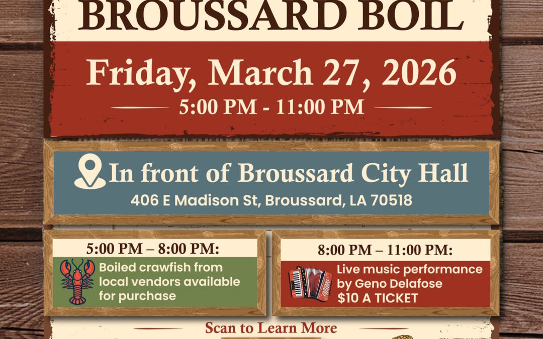 Mark Your Calendar for Broussard’s Crawfish & Concert Night 🎶🦞